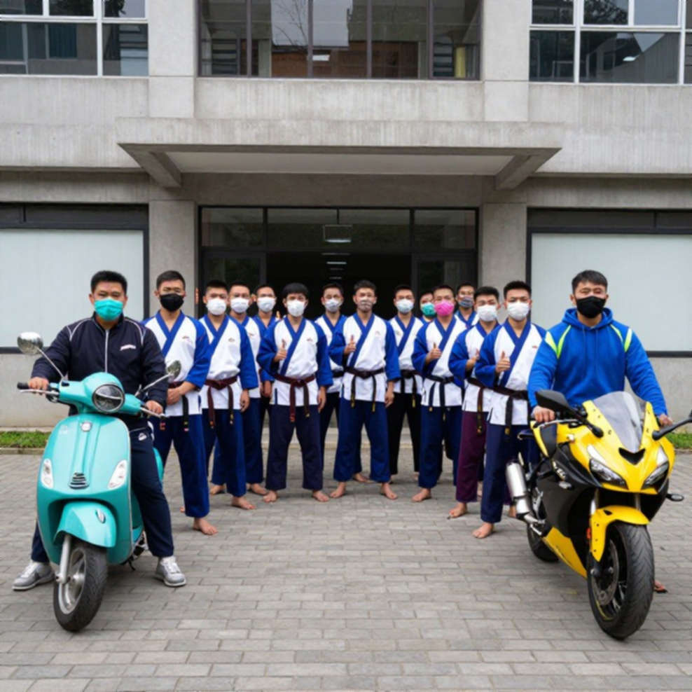 Nhật ký Asiad ngày khối võ ra quân: Ju-Jitsu mở màn, Taekwondo và vật tự do nối tiếp — chín vận động viên, ba bộ môn, một ngày không có đường lùi